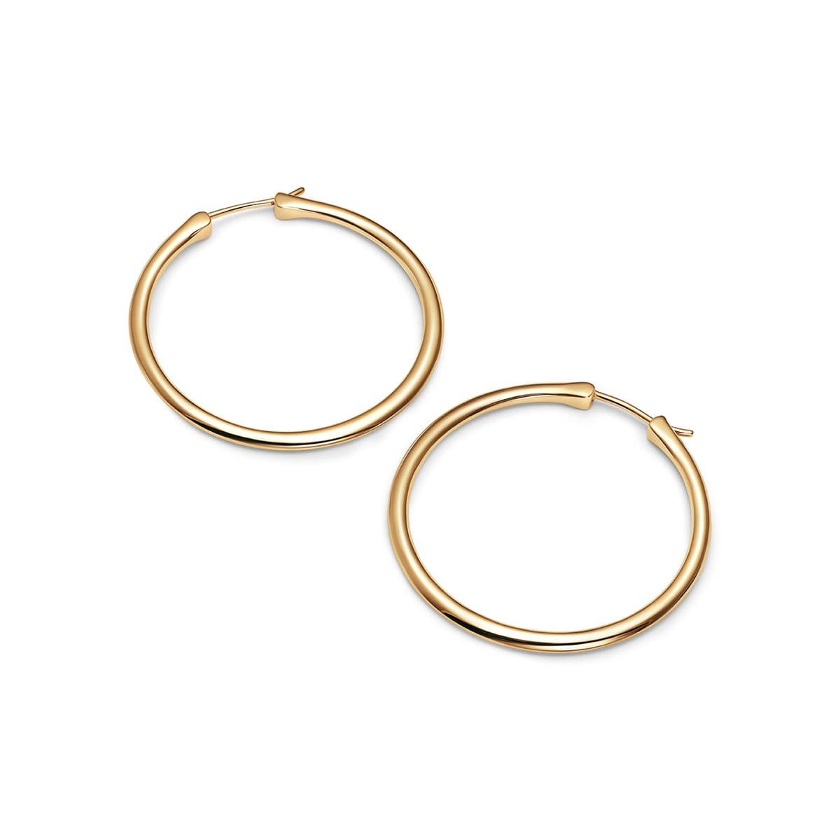 40mm Gold Hoops | Ecological Gold Earrings by FUTURA