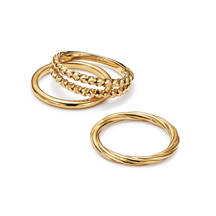 Mare Twisted Stacking Ring