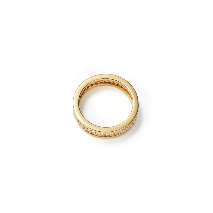 Sustainable Gold Wedding Ring / Wedding Band by FUTURA - Top View
