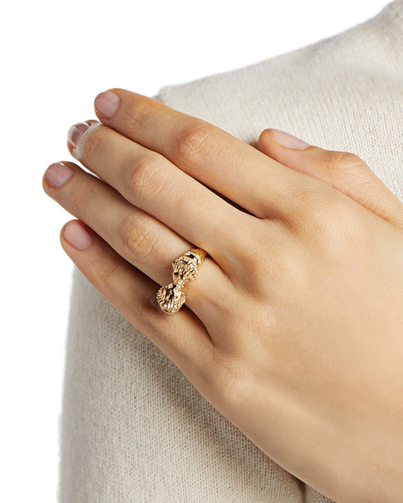 Gold Lion Ring by FUTURA Jewelry - Sustainable Gold Ring