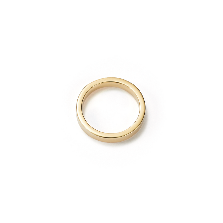Classic Gold Wedding Band / Wedding Ring for Man or Woman - Top View
