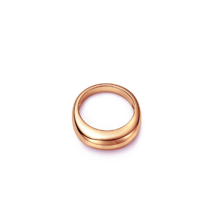 Vaulted Rose Gold Ring Made with 18kt Ecological Gold