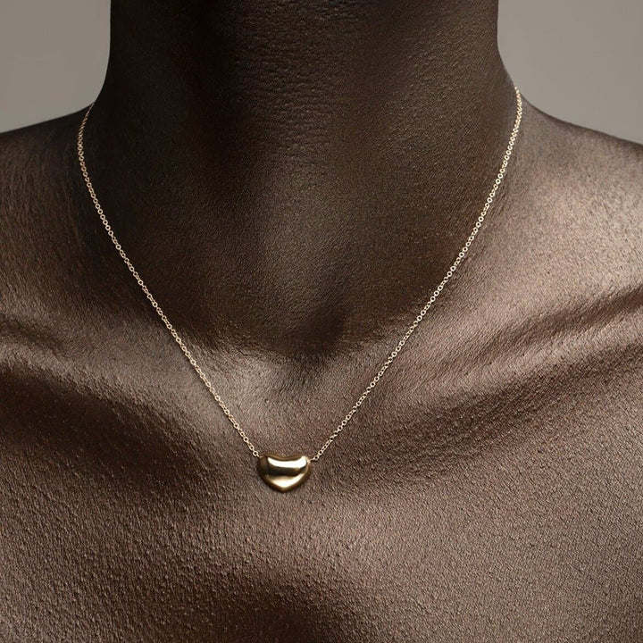 Sustainable Gold Heart Necklace for Women