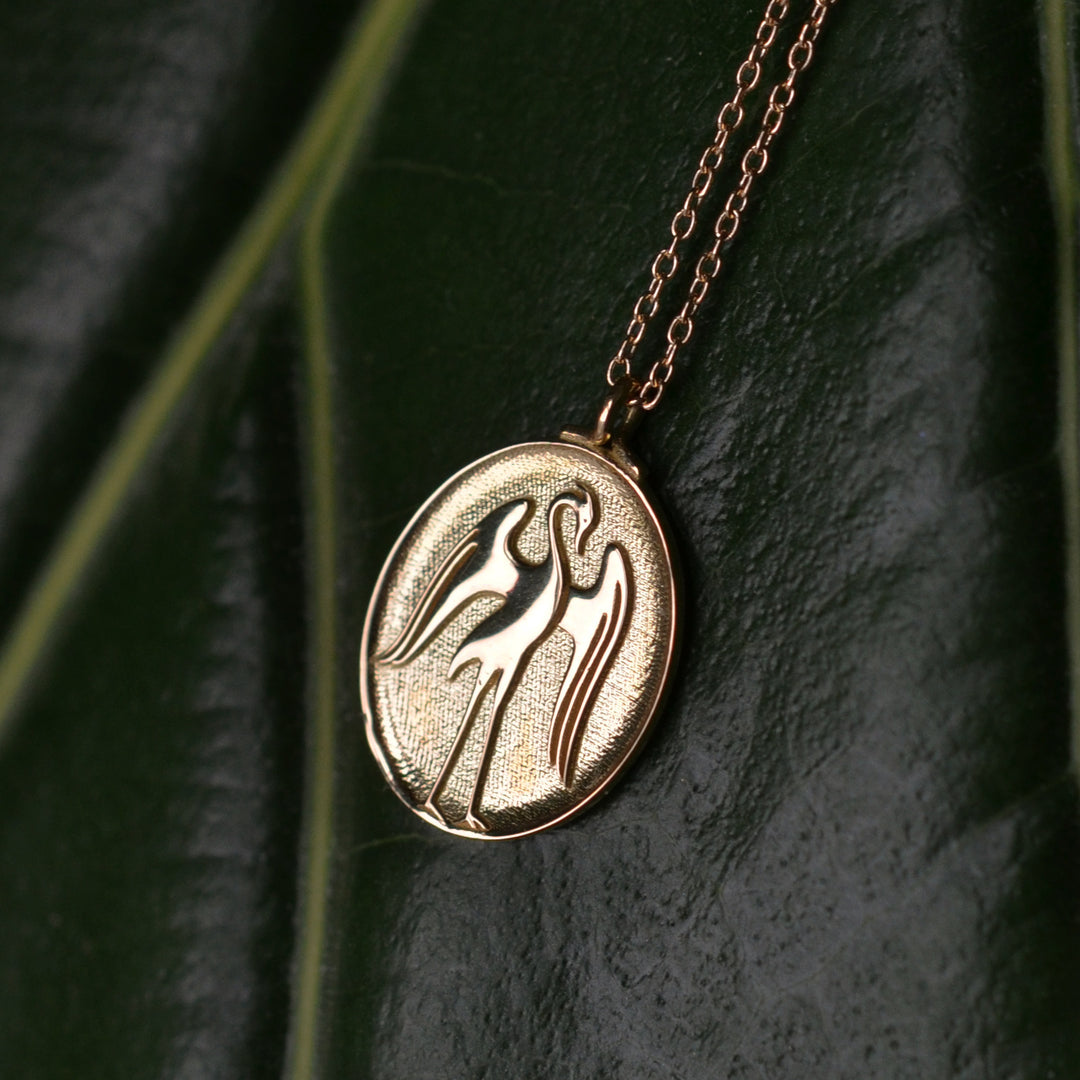 『hopeページ』futura laboratories ペンダントトップ Heron of Hope| Ecological Gold Necklace by FUTURA