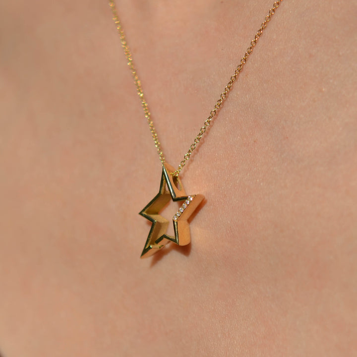 Diamond Star Charm Pendant
