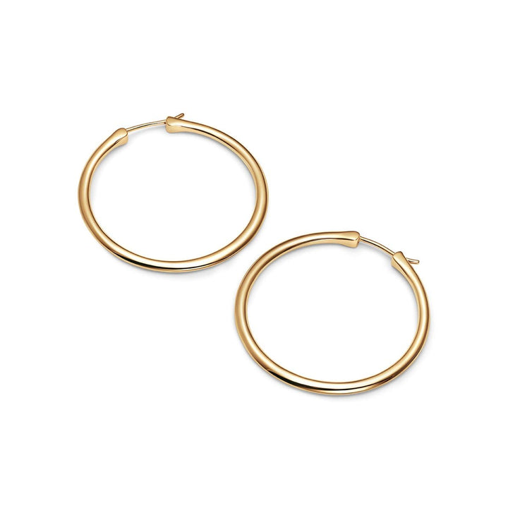 Sustainable Gold Hoop Earrings - Created in NYC