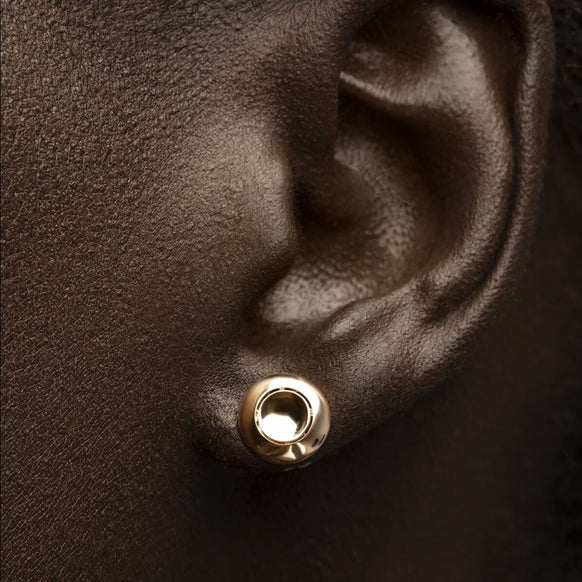 Sustainable Gold Earring Studs for Women Made in NYC