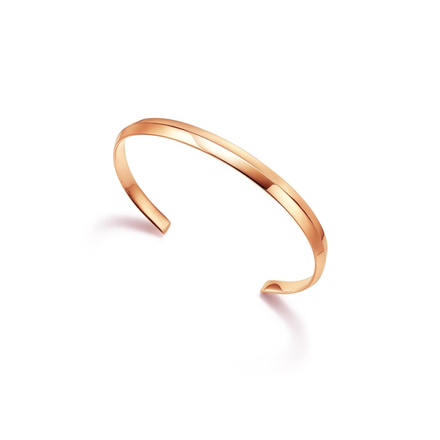 Rose Gold Cuff Bracelet - Crafted in NYC with Sustainable Gold