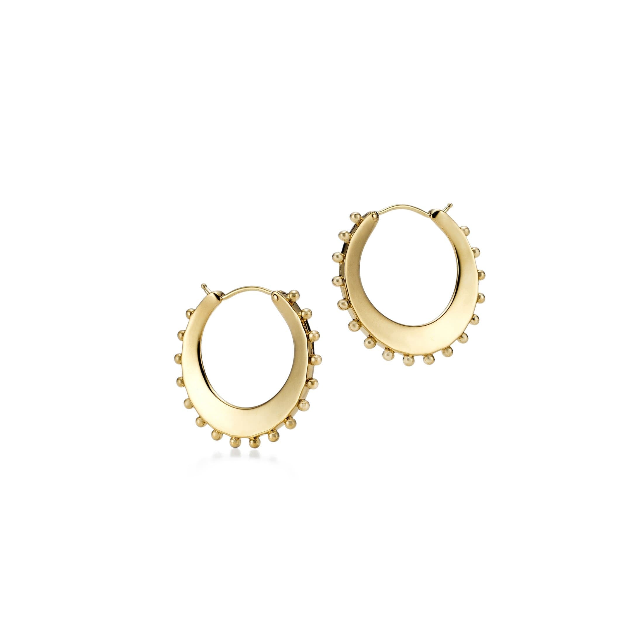 Ancient Power Hoops - Eco-Friendly Gold Hoop Earrings