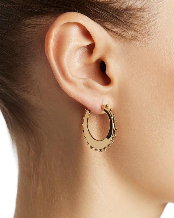 Ethical Gold Hoop Earrings Handcrafted in NYC