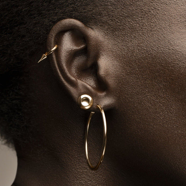 Eco-Friendly Gold Earrings Made by FUTURA in NYC