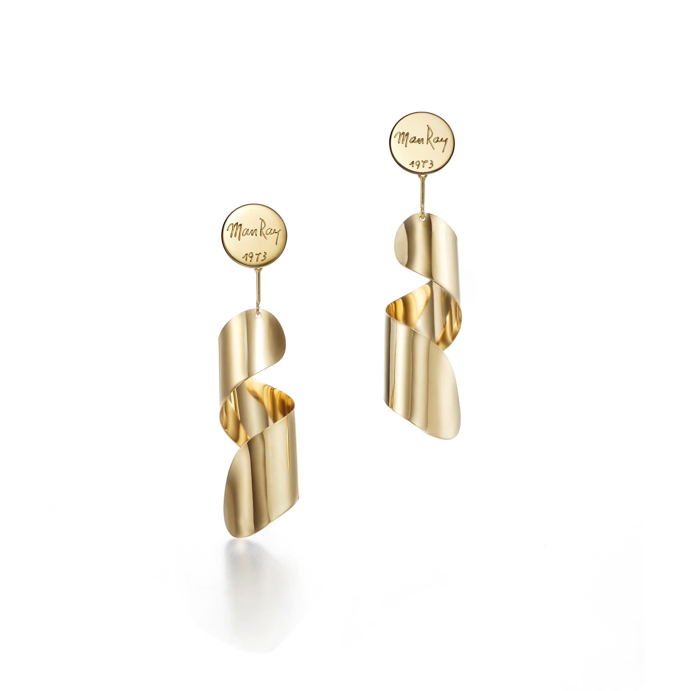 Lampshade Earrings - Gold Earrings Made with 18kt Ecological Gold