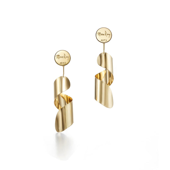 Lampshade Earrings - Gold Earrings Made with 18kt Ecological Gold