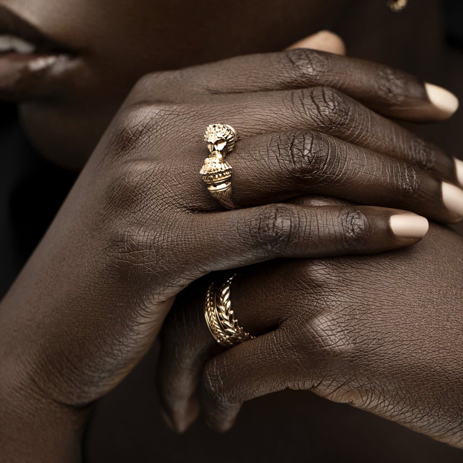 Eco-Friendly Gold Lion Ring Handcrafted in NYC