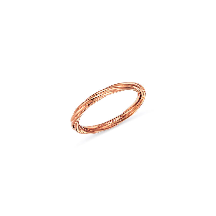 Mare | Rose Gold Twisted Stacking Band Handcrafted in NYC