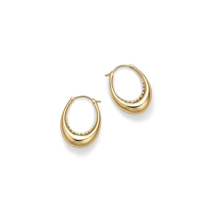 18kt Gold Hoops Made with Sustainable Gold