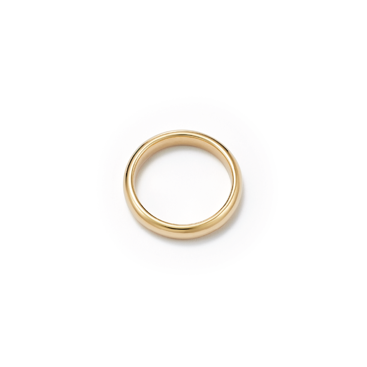 Eco-Friendly Classic Gold Wedding Ring / Wedding Band - Top View