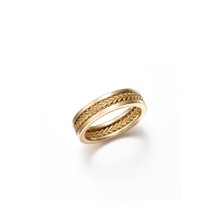 Sustainable Gold Wedding Ring / Wedding Band by FUTURA - Full View