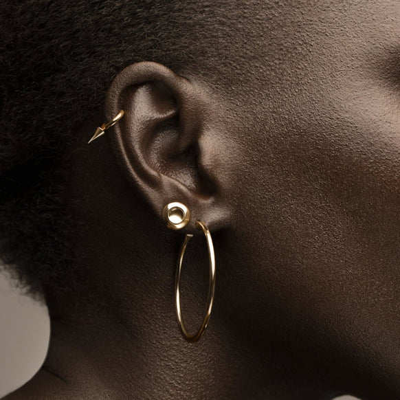 Sustainable Gold Earrings Made with 18kt Ecological Gold