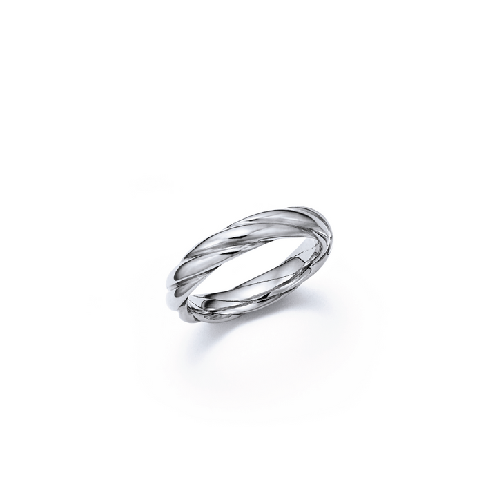 White Gold Wedding Ring / Wedding Band- Full View