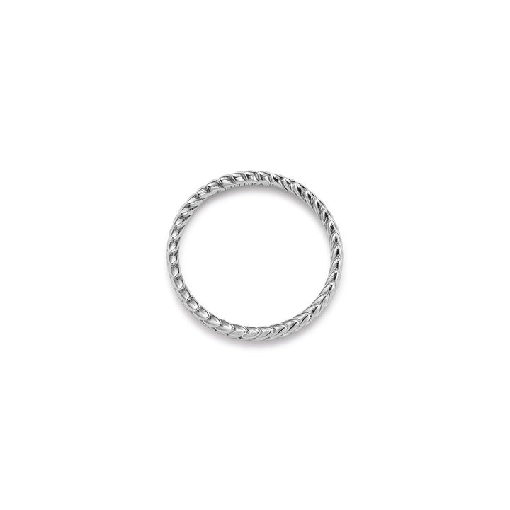 Terra Laurel | Sustainable White Gold Stacking Band
