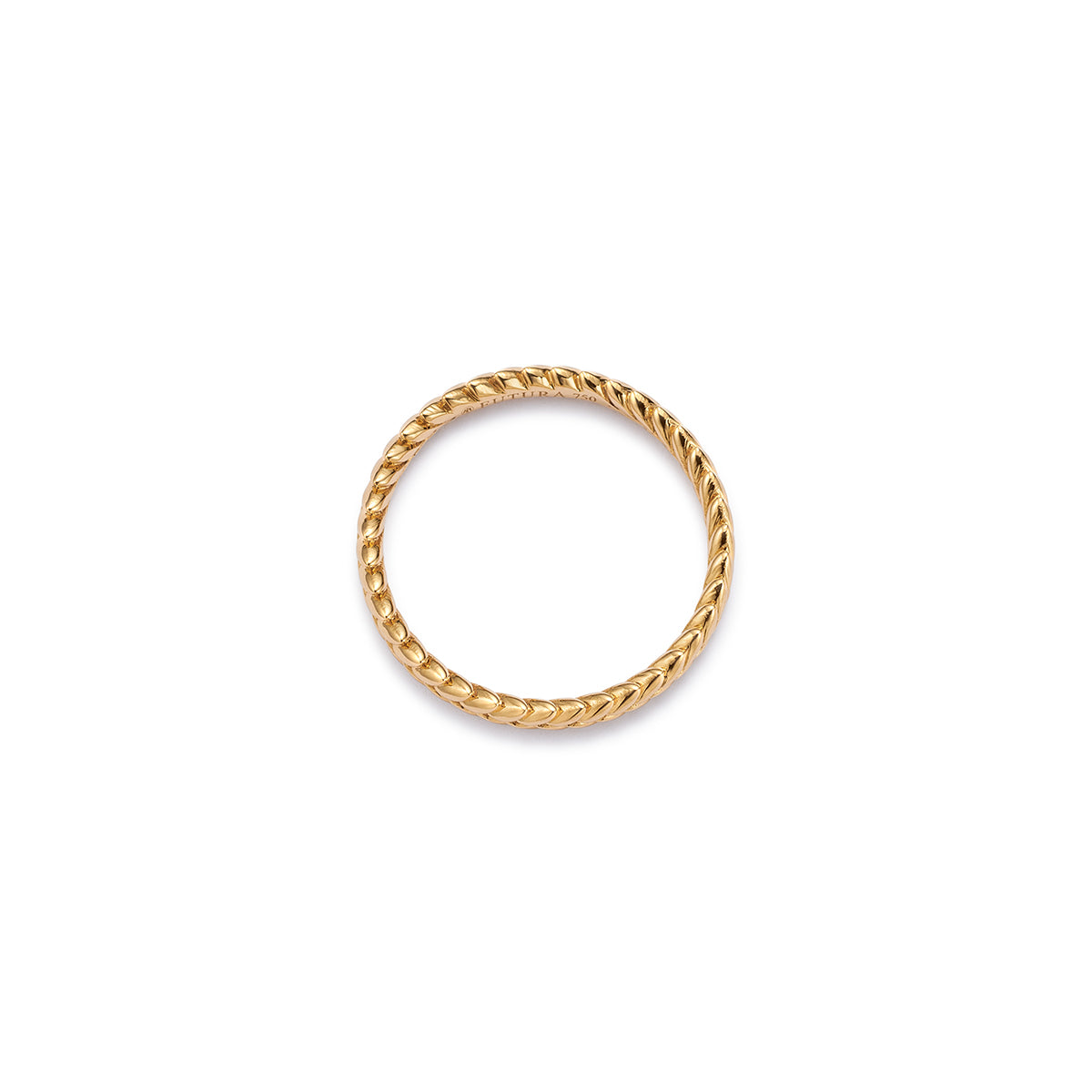 Terra Laurel | Stacking Ring Made with 18kt Yellow Ecological Gold