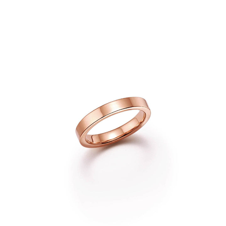 18kt Sustainable Rose Gold Wedding Band - Full View