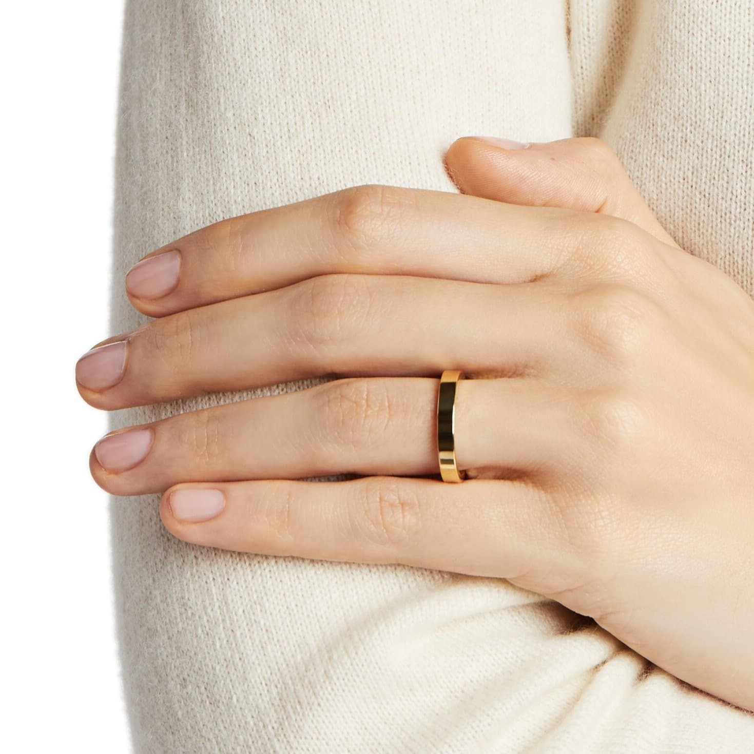 Classic Yellow Gold Wedding Band by FUTURA