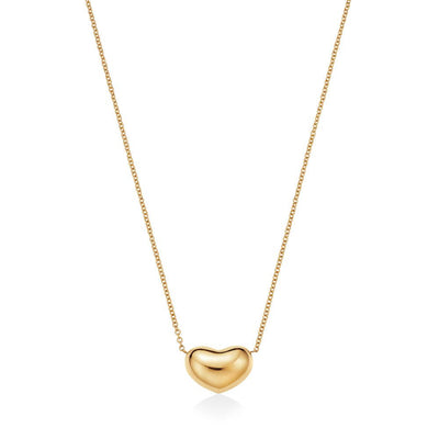 Gold Heart Necklace Made with Eco-Friendly Gold