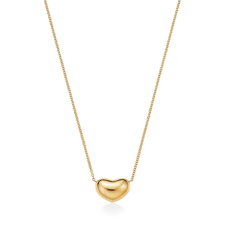 Gold Heart Necklace Made with Eco-Friendly Gold