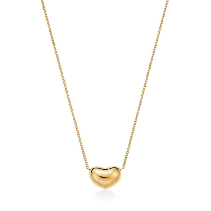 Gold Heart Necklace Made with Eco-Friendly Gold