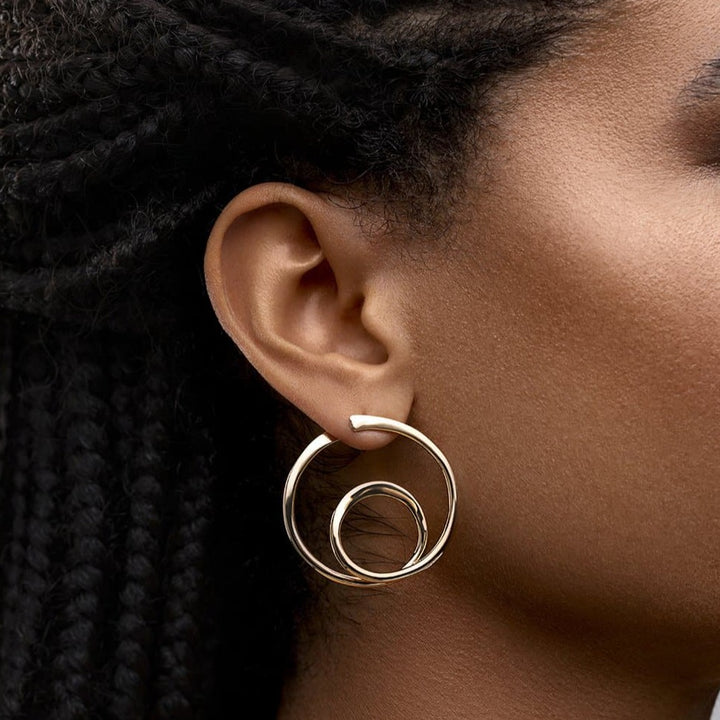 Eco-Friendly Gold Hoop Earrings for Women